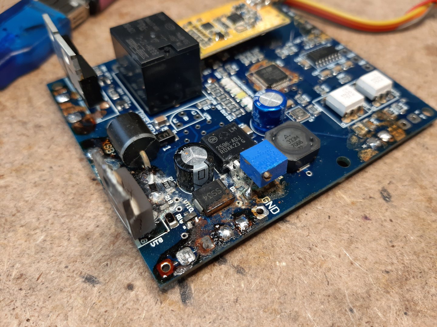 Corrosion on a printed circuit board