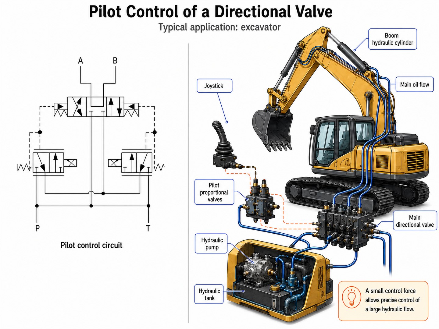 Fig. 3. Three typical applications of proportional valves: directional valve