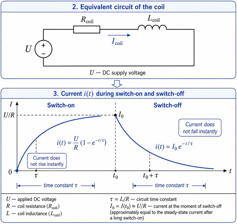 Fig. 1. Coil as an R-L load