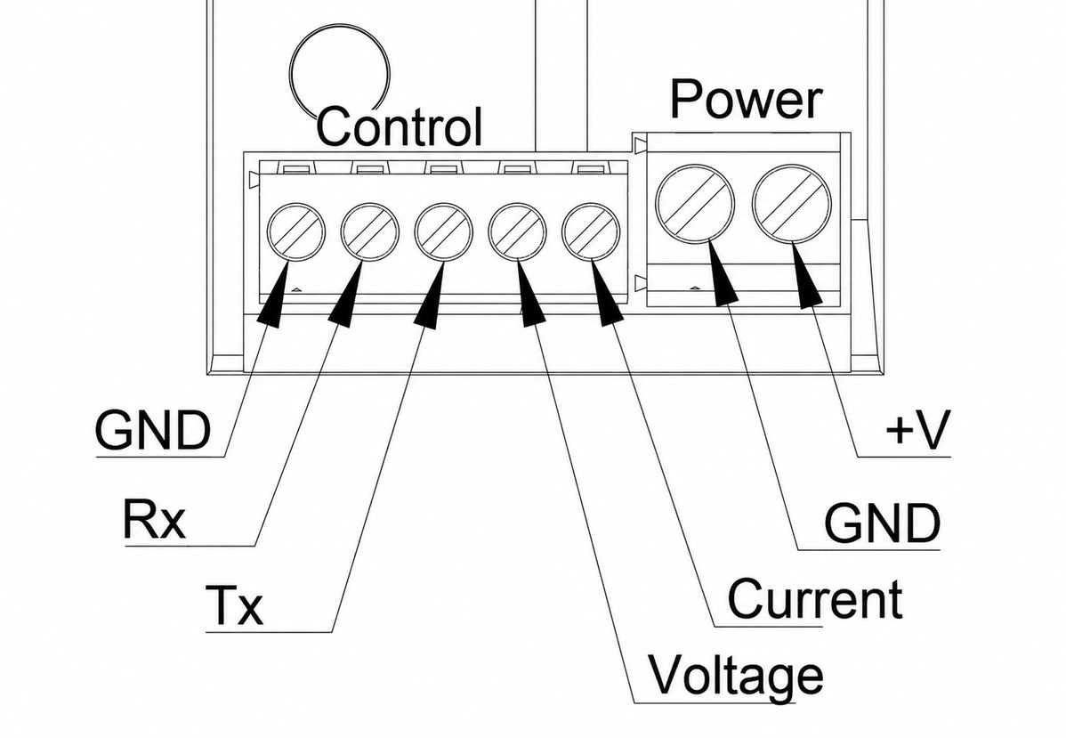 Fig. 1. Typical wiring diagram for a proportional valve driver