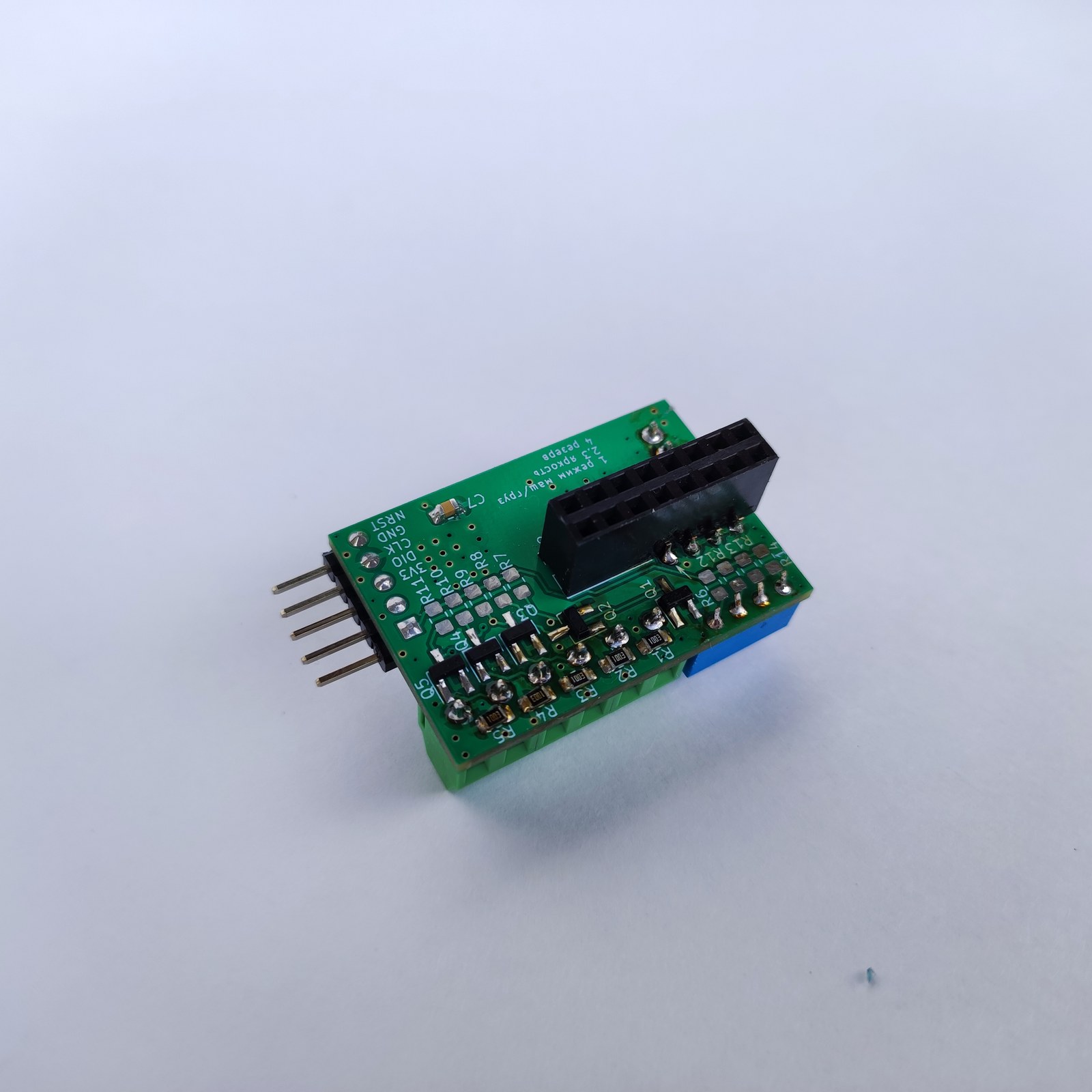 Portable HUB75 LED-panel driver, back view